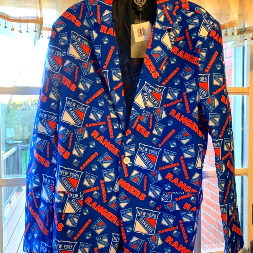 NWT Men's NY Rangers sport coat, size 46